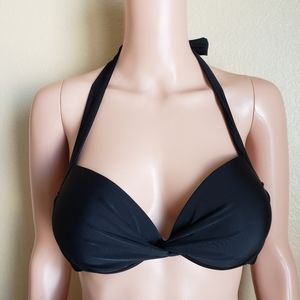 Catalina Black Push Up Bikini Top